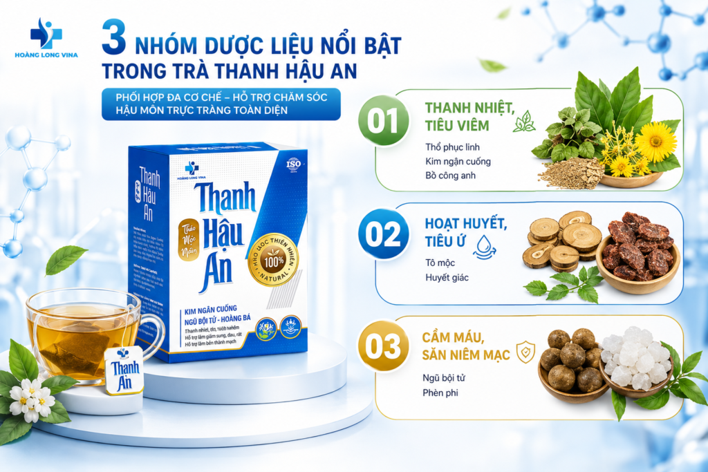 Khám phá 3 nhóm dược liệu nổi bật trong trà Thanh Hậu An  
