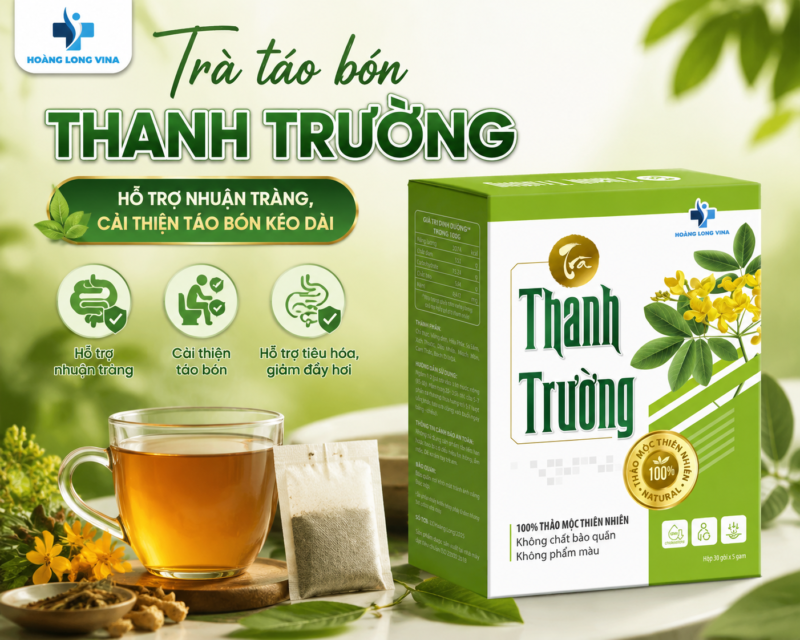 Trà táo bón Thanh Trường – Hỗ trợ nhuận tràng, cải thiện táo bón kéo dài