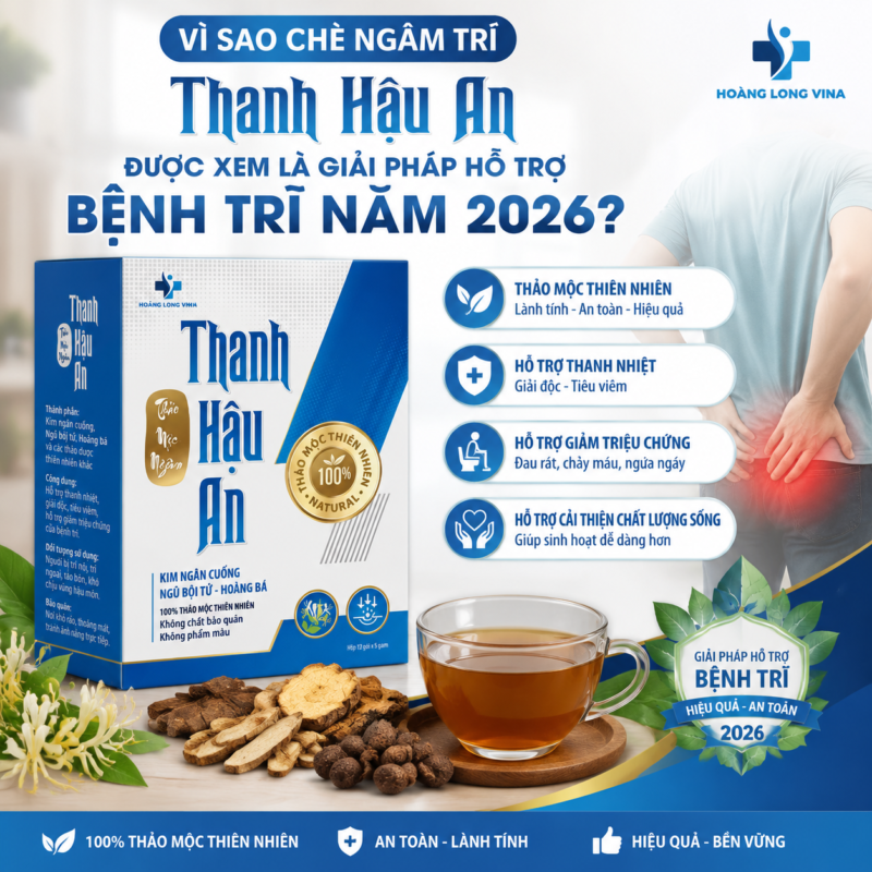 Vì sao chè ngâm trĩ Thanh Hậu An được xem là giải pháp hỗ trợ bệnh trĩ năm 2026? 