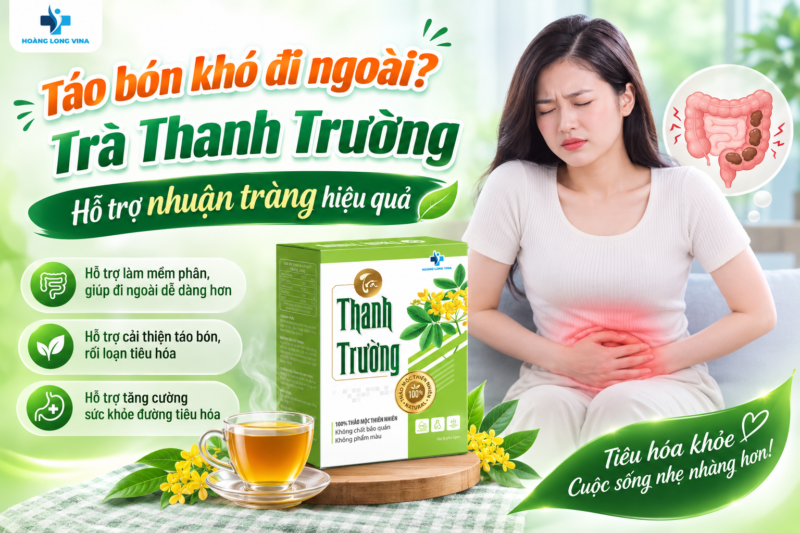 Táo bón khó đi ngoài? Trà Thanh Trường hỗ trợ nhuận tràng hiệu quả