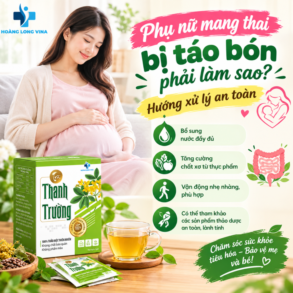 Phụ nữ mang thai bị táo bón phải làm sao? Hướng xử lý an toàn 