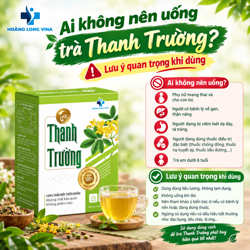 Ai không nên uống trà Thanh Trường? Lưu ý quan trọng khi dùng