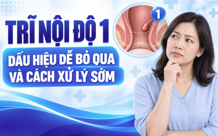 Trĩ nội độ 1: Dấu hiệu dễ bỏ qua và cách xử lý sớm 
