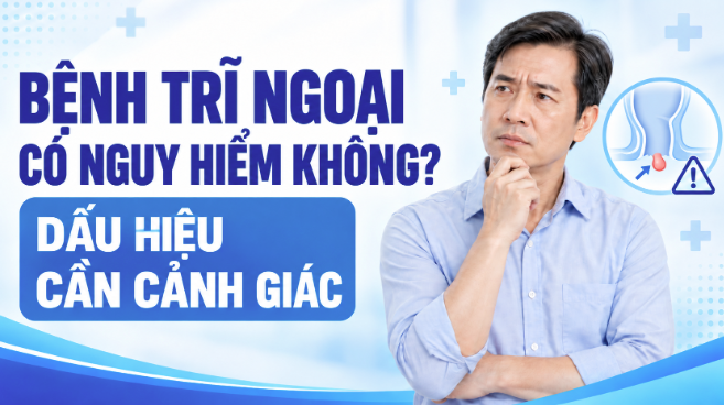 Bệnh trĩ ngoại có nguy hiểm không? Dấu hiệu cần cảnh giác 