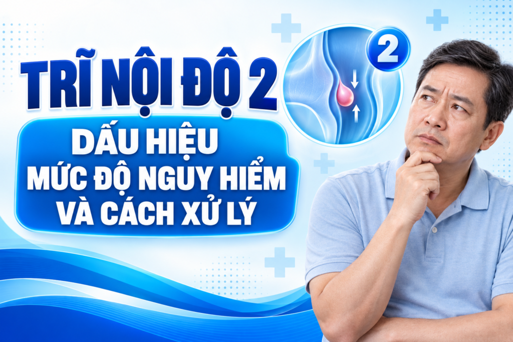 Trĩ nội độ 2: Dấu hiệu, mức độ nguy hiểm và cách xử lý 