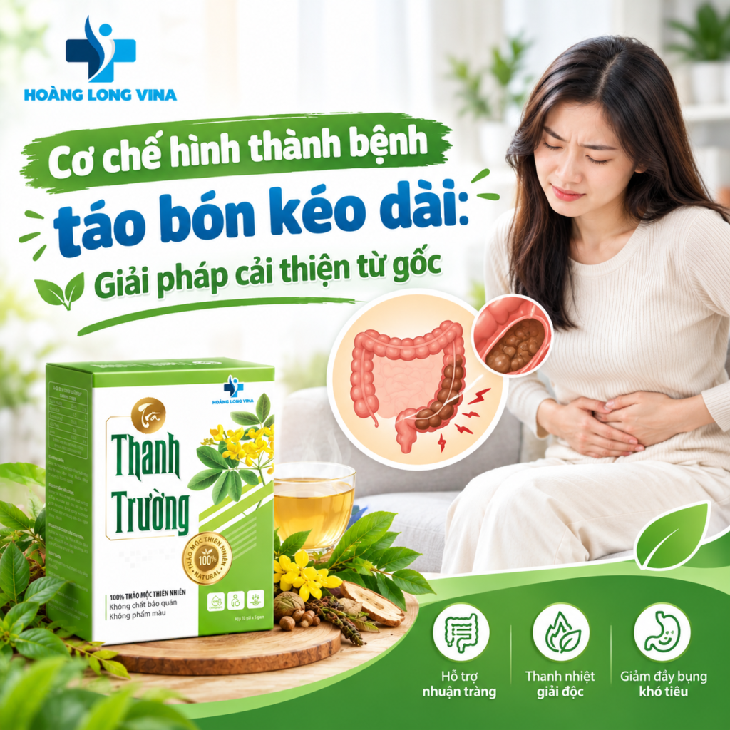 Cơ chế hình thành bệnh táo bón kéo dài: Giải pháp cải thiện từ gốc 