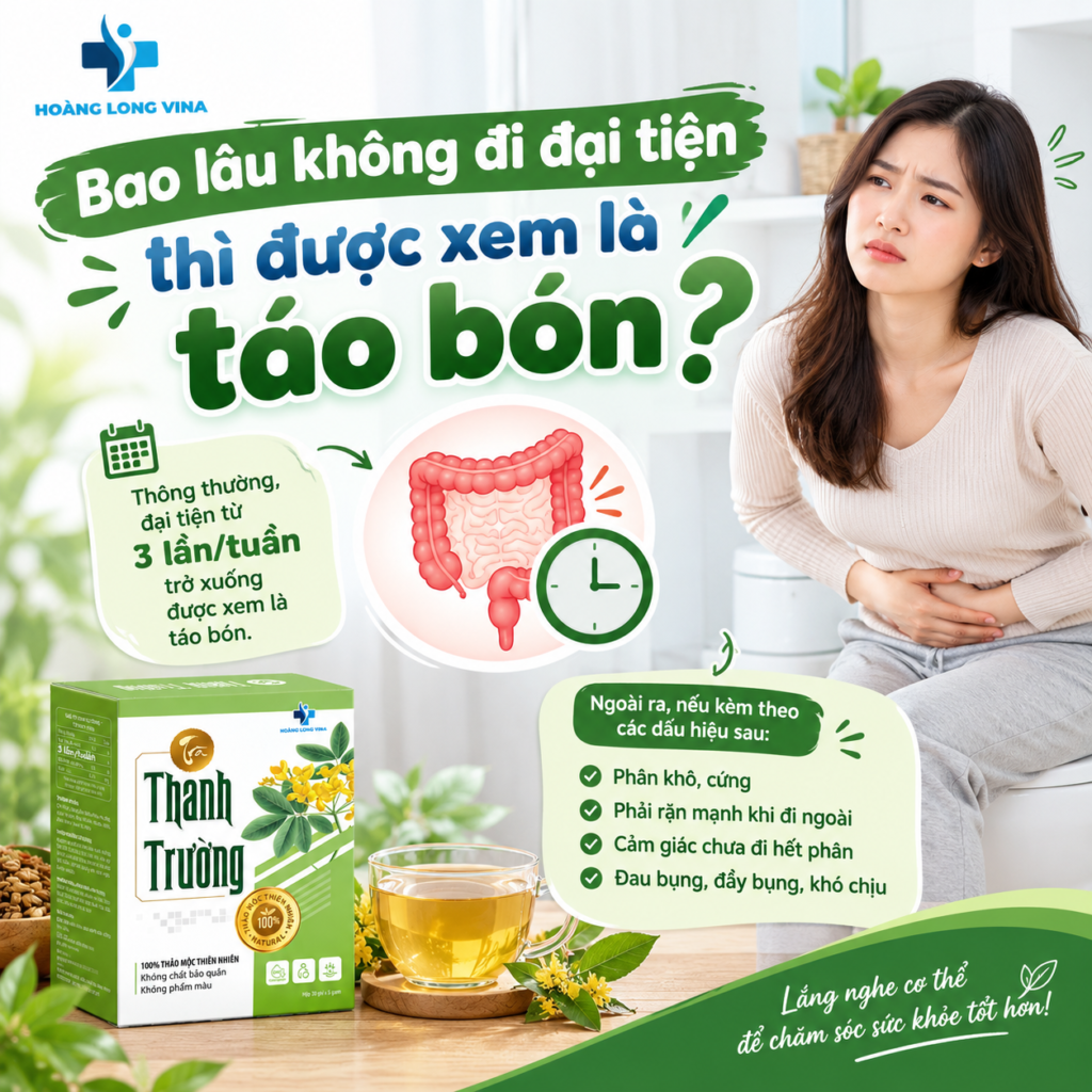 Bao lâu không đi đại tiện thì được xem là táo bón?